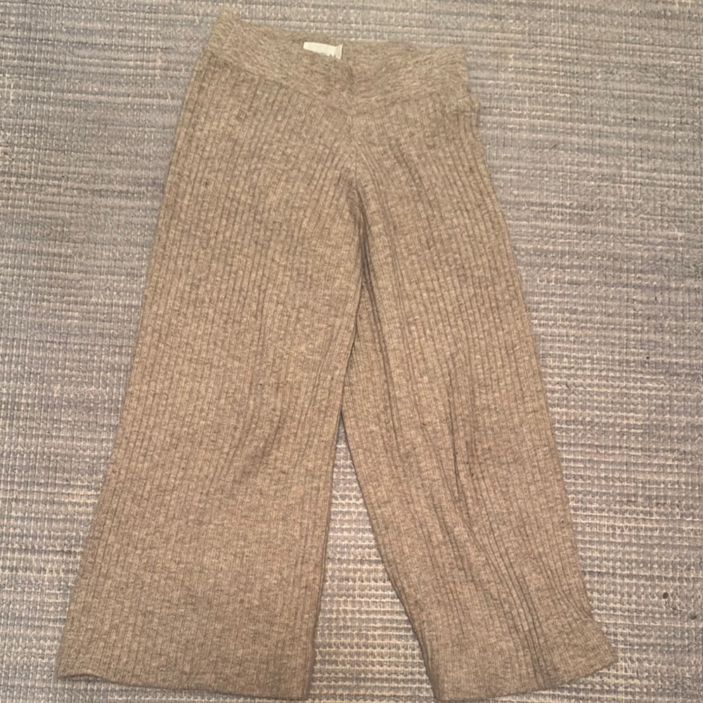 Eleven Six taupe Knit Kids Pants baby alpaca - size l